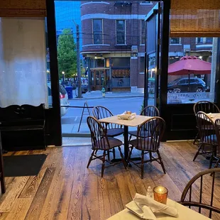 Part of the restaurant