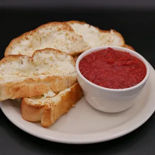Garlic Cheese Bread W/ Sauce!
