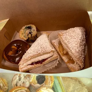 a variety of pastries