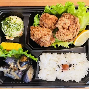 a meal in a plastic container