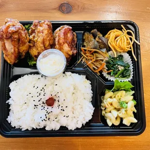 a meal in a plastic container