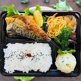 a meal in a plastic container