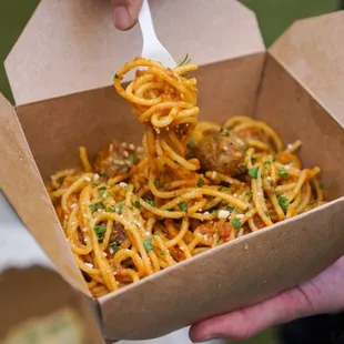 Lamb Meatball with Spaghetti - IG: @nelson_eats