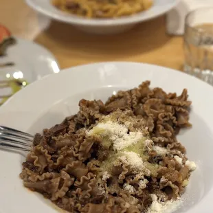 Soy and other healthy pasta ingredients with braised beef