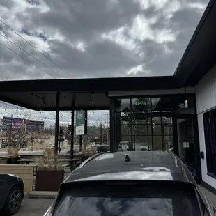 outside