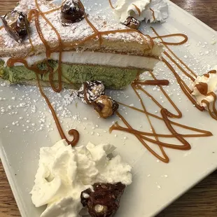 Pistachio ricotta cheesecake