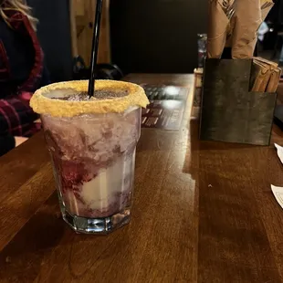 Blueberry Cheesecake Drink Cocktail