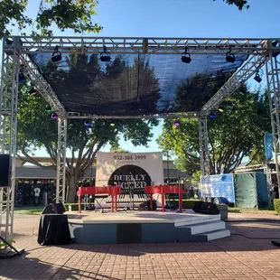 Stage setup at Alameda County Fair (2024)