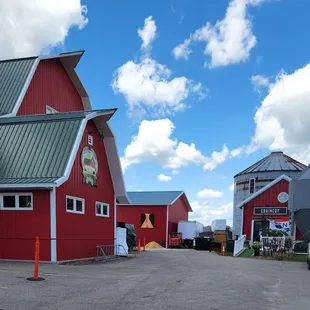 a red barn
