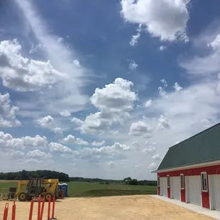 outside