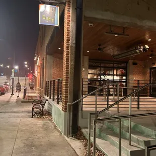 outside