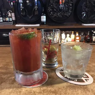 Best Bloody Mary! (Garlic stuffed olives)