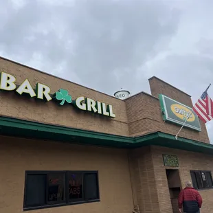 the front of the restaurant