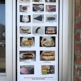Food menu