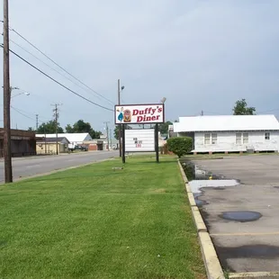 Duffy&apos;s sign on Center Street.