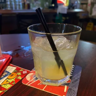 This a 17 dollar margarita, with sour off the gun