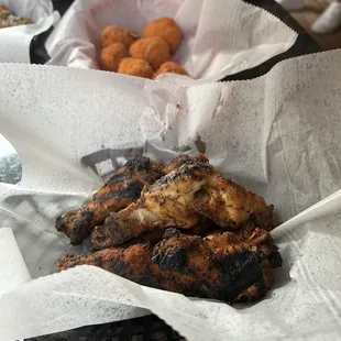 Chesapeake style dry rub wings