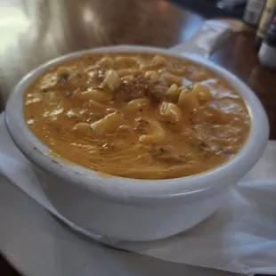 Mac n chz with chorizo