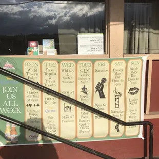 weekly activity schedule