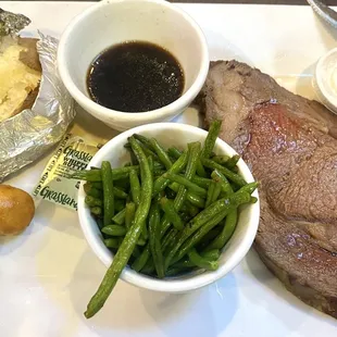 Prime rib was just perfect. $26 plus $3 for the salad.
