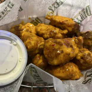Boneless wings in sweet chili firecracker