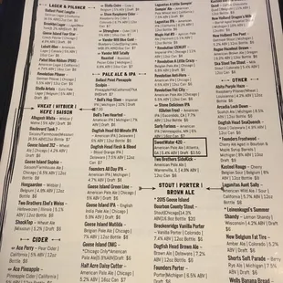 Expanded their 2017 beer list