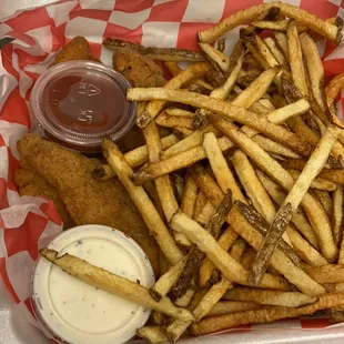 Chicken Fingers with fries