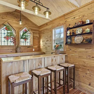 Inside view of the Tiny Barn located on the grounds.