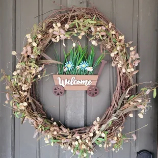 Welcoming entrance at The Cabin.