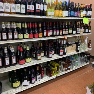 a wide selection of wines