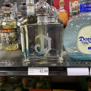a variety of bottles
