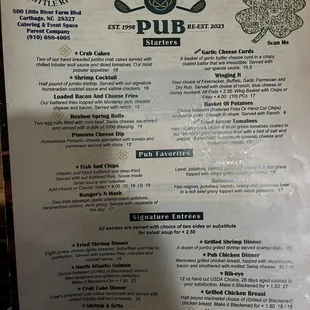 Menu pic