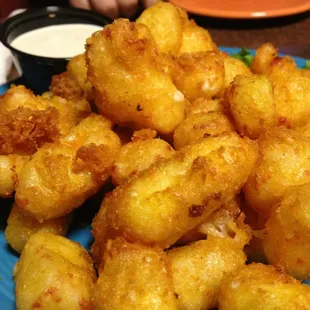 Homemade cheese curds