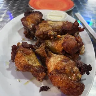 Great wings naked style lemon pepper huge and delicious