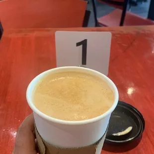 Vanilla almond milk latte!