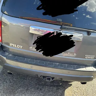 The bar would normally go under license plate.