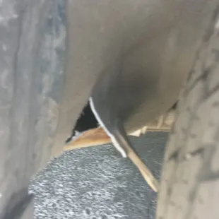 Damaged wheel eyelet. Beware of this company!  The straps were too tight when they towed my car. Horrible service.