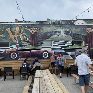 Dugout mural