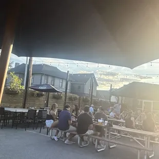 Outside