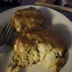 a plate of food with a fork and knife