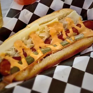 hot dog, food, hot dogs, sandwich
