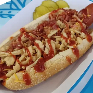 hot dog, sandwich, food, hot dogs
