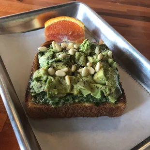 Avocado toast with Pesto!
