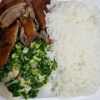 Kao Po Chicken on rice