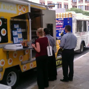 Duk Truck set up on Main Plaza