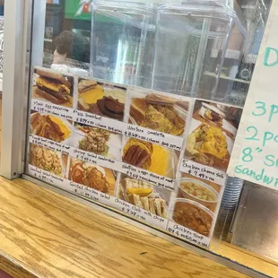 a display of food