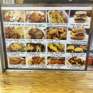 the menu