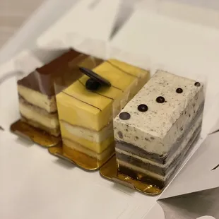 2.20.22 Valrhona Chocolate Cake, Mango Mousse Cake, and Tiramisu...cakes didn&apos;t taste super fresh