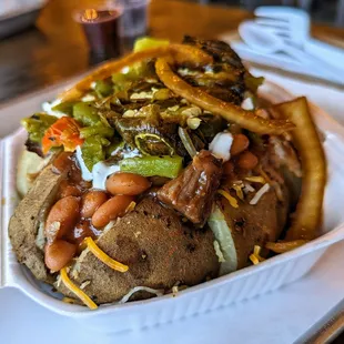 505 Baked Potato with pulled pork - pretty remarkably good