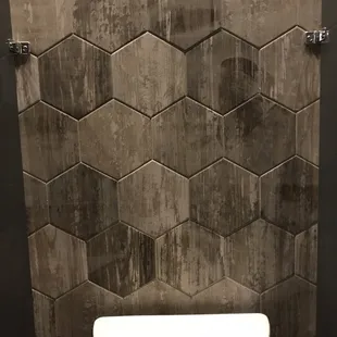 Stylish bathroom walls!